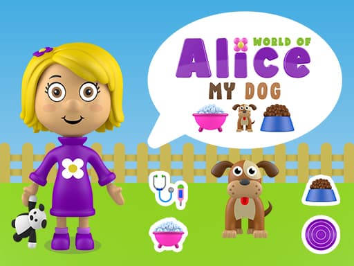 Captura de pantalla del juego World of Alice   My Dog - clicker - Juego gratuito en línea