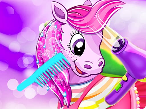 Pony Pet Salon Game game screenshot - girls - Free online game