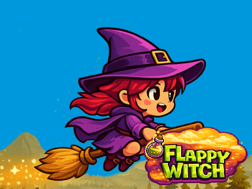 Captura de pantalla del juego Flappy Witch Fly - arcade - Juego gratuito en línea