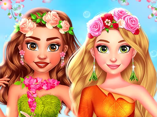BFFs Flowers Inspired Fashion game screenshot - girls - Free online game