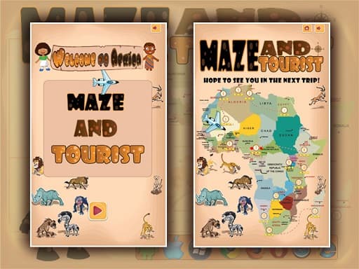Maze And Tourist game screenshot - 3d - Free online game