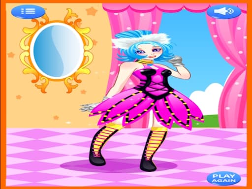Cat Girl Dress Up game screenshot - hypercasual - Free online game