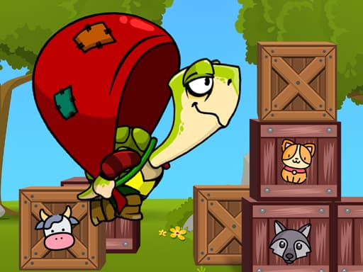 Turtle Hero Animal Rescue game screenshot - hypercasual - Free online game