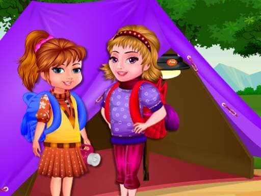 Captura de pantalla del juego Arietta's crazy team camping - adventure - Juego gratuito en línea