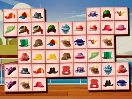 Captura de pantalla del juego Hats Mahjong Connect - puzzles - Juego gratuito en línea