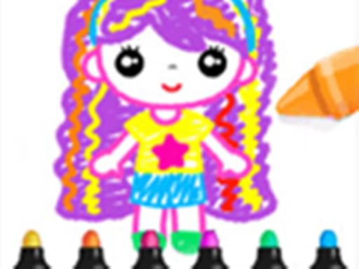 Drawing Games For Girls - Color And Glitter game screenshot - hypercasual - Free online game