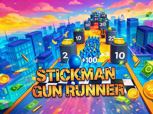 Stickman Gun Runner game screenshot - shooting - Free online game