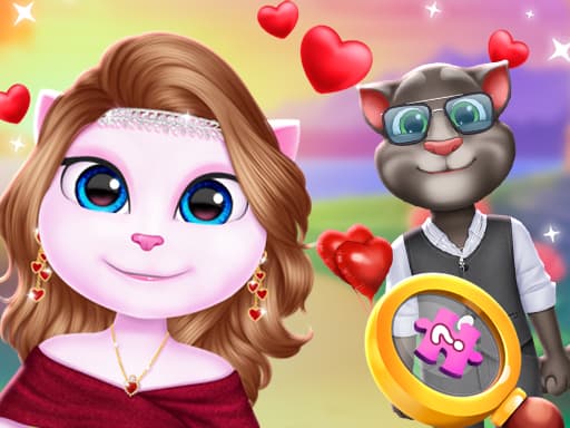 Kitty Couple Lovely Valentine game screenshot - girls - Free online game