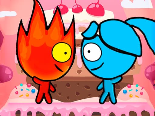 RedBoy and BlueGirl 4: Candy Worlds game screenshot - hypercasual - Free online game