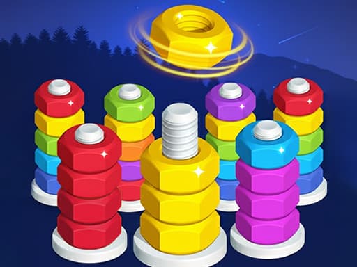 Nuts Color Sorting Game游戏截图 - puzzles - 免费在线游戏