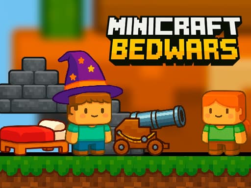Minicraft Bedwars游戏截图 - arcade - 免费在线游戏