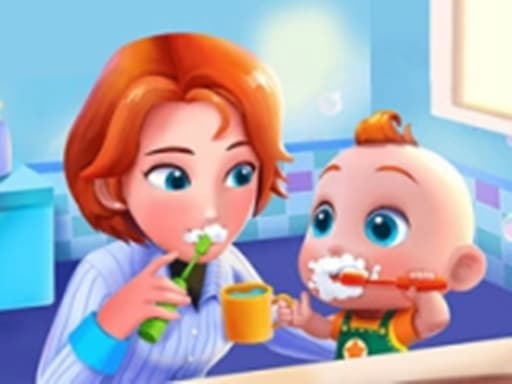 Captura de pantalla del juego Baby Good Habits - Learn To Be A Baby - girls - Juego gratuito en línea