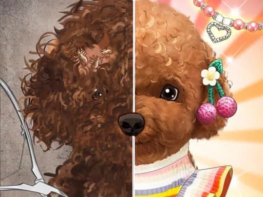 Pet Makeup Master game screenshot - girls - Free online game