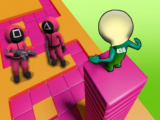 Squid Game Stacky Maze game screenshot - hypercasual - Free online game