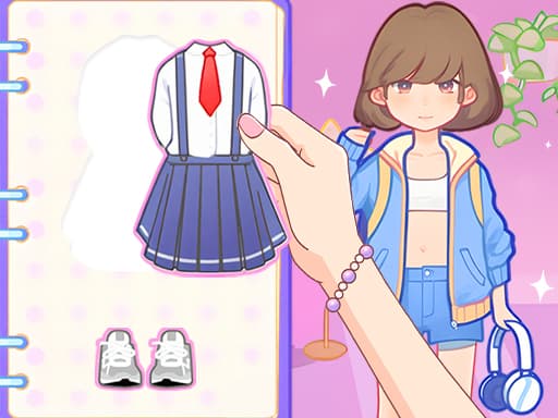 Captura de pantalla del juego Paper Dolls DIY Diary - hypercasual - Juego gratuito en línea