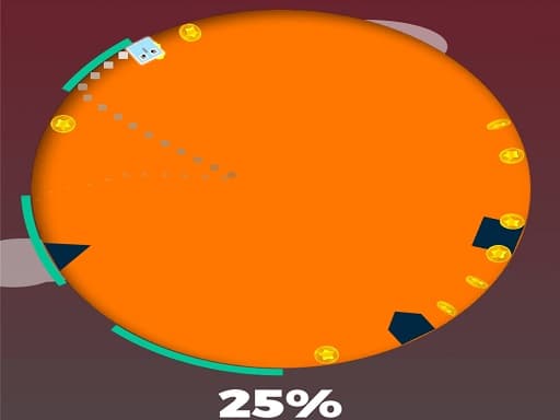 Blocky Circle Jumping游戏截图 - arcade - 免费在线游戏