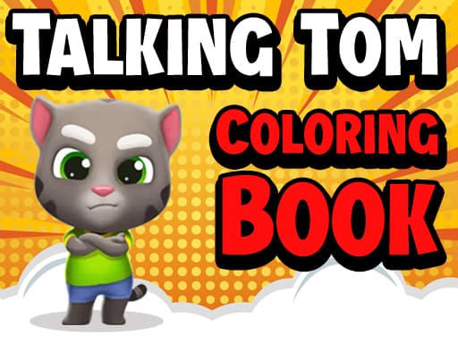 Talking Tom Coloring Books game screenshot - girls - Free online game