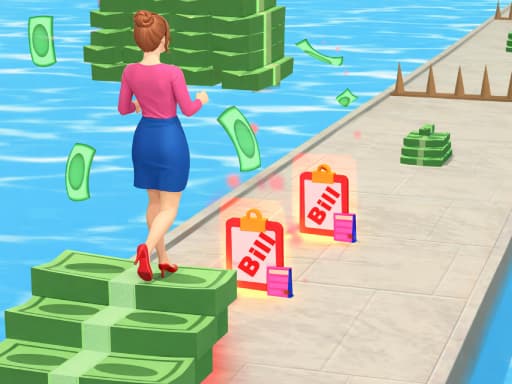 Captura de pantalla del juego Cash Climb Rush - hypercasual - Juego gratuito en línea