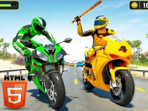 Bike Attack Race 2024 game screenshot - action - Free online game