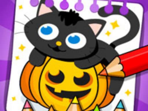 Halloween Coloring Art Games game screenshot - hypercasual - Free online game