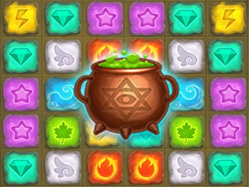 Alchemist Lab - Jewel Crush game screenshot - puzzles - Free online game