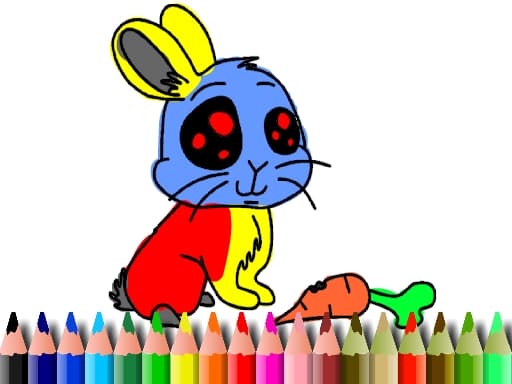BTS Rabbit Coloring Book game screenshot - puzzles - Free online game