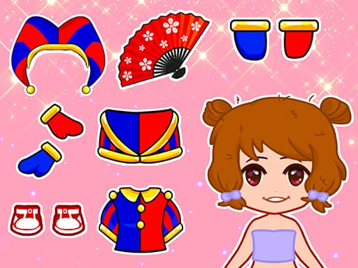 Lovely Doll Dress Up Game game screenshot - girls - Free online game