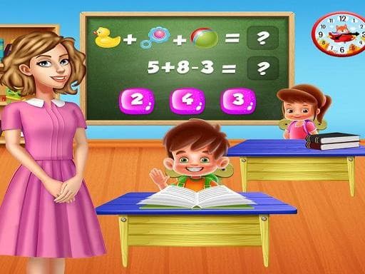 Kindergarten School Teacher Kids Learning Games game screenshot - hypercasual - Free online game
