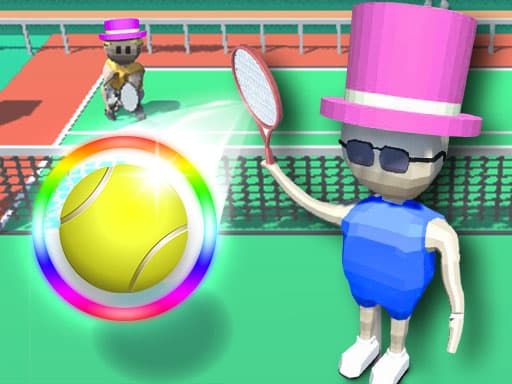 Captura de pantalla del juego Cubic Tennis - sports - Juego gratuito en línea