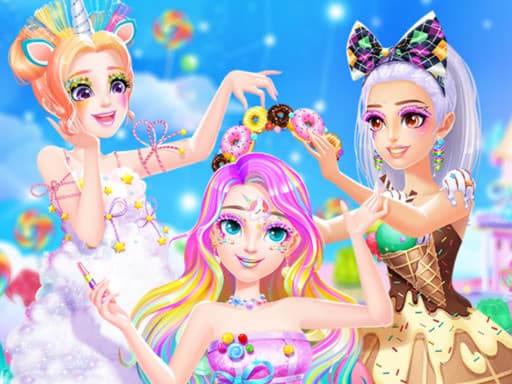 Princess Candy Makeup game screenshot - girls - Free online game