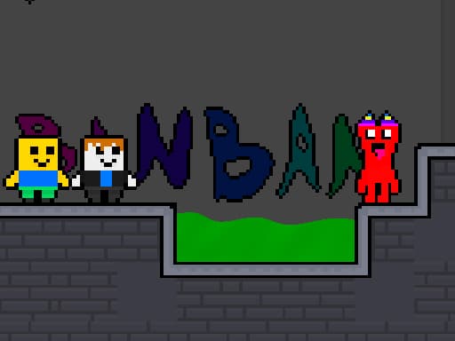 NoobLox vs Garten 2 Player游戏截图 - arcade - 免费在线游戏