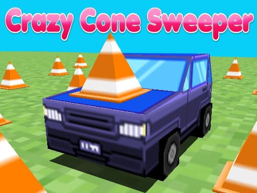 Crazy Cone Sweeper game screenshot - racing - Free online game