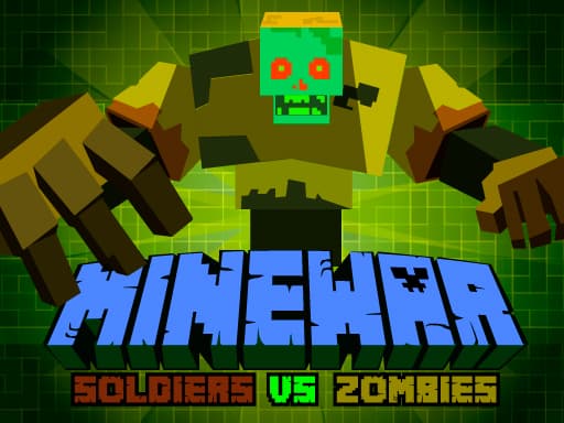 MineWar Soldiers vs Zombies game screenshot - adventure - Free online game