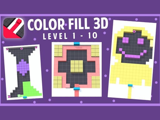 Color Fill 3D game screenshot - sports - Free online game