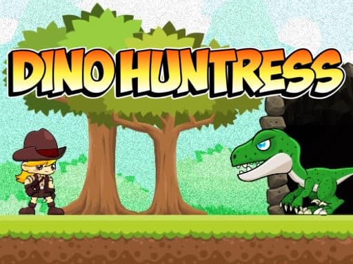 Dino Huntress game screenshot - adventure - Free online game