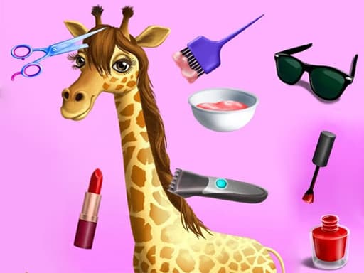 Animal Fashion Hair Salon game screenshot - girls - Free online game