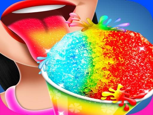 Summer shaved Slush Ice Candy cone maker game screenshot - girls - Free online game