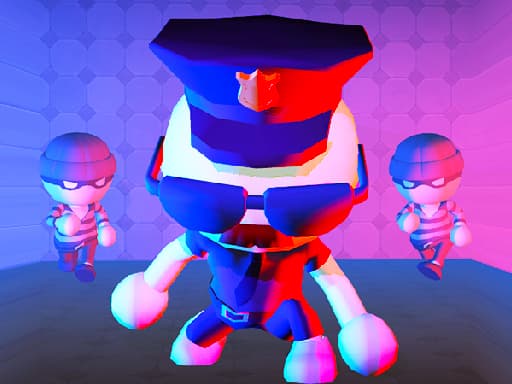 Captura de pantalla del juego Robber Vs Police: Fighting - action - Juego gratuito en línea