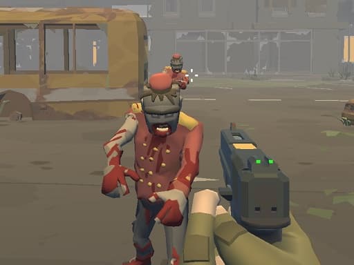 Captura de pantalla del juego Zombie City Polygon Survival - shooting - Juego gratuito en línea