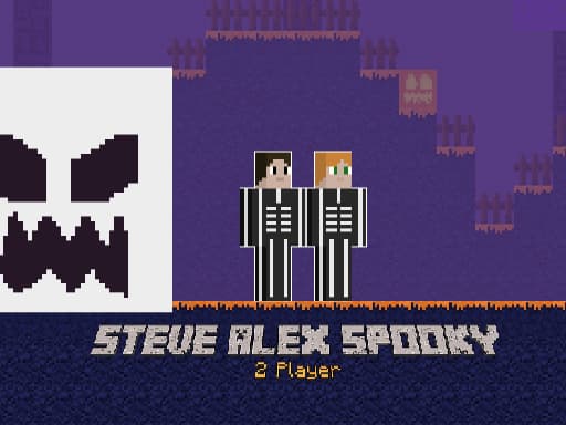 Captura de pantalla del juego Steve Alex Spooky - 2 Player - arcade - Juego gratuito en línea