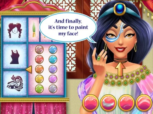 Jasmine Skin Care game screenshot - girls - Free online game