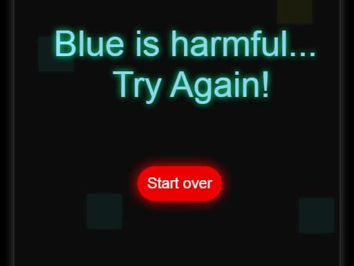 Avoid the blue game screenshot - hypercasual - Free online game