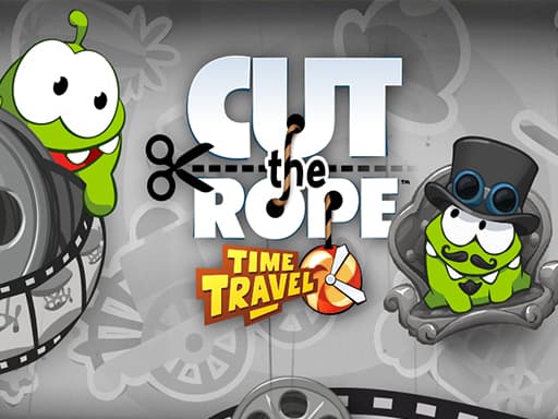 Captura de pantalla del juego Cut the Rope Time Travel. - puzzles - Juego gratuito en línea