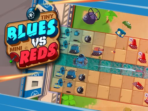 Tiny Blues Vs Mini Reds游戏截图 - arcade - 免费在线游戏