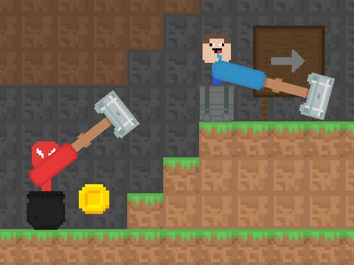 Hammer Climb MinisCrafter game screenshot - arcade - Free online game