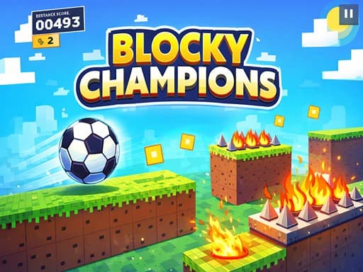 Captura de pantalla del juego blocky champions - arcade - Juego gratuito en línea