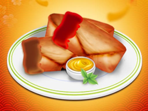 Spring Rolls game screenshot - girls - Free online game