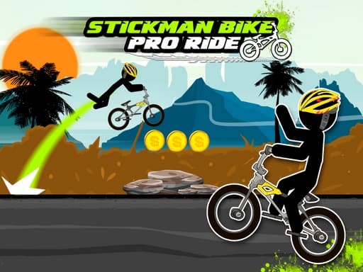 Captura de pantalla del juego Stickman Bike : Pro Ride - sports - Juego gratuito en línea