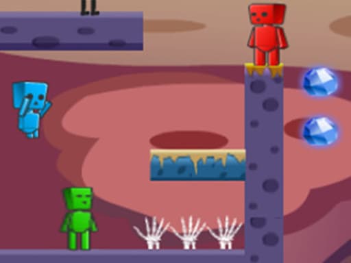Captura de pantalla del juego Fire And Water In Zombies World 2 - adventure - Juego gratuito en línea