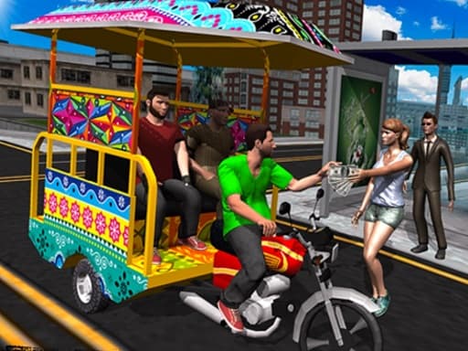 TukTuk Chingchi Rickshaw 3D游戏截图 - racing - 免费在线游戏